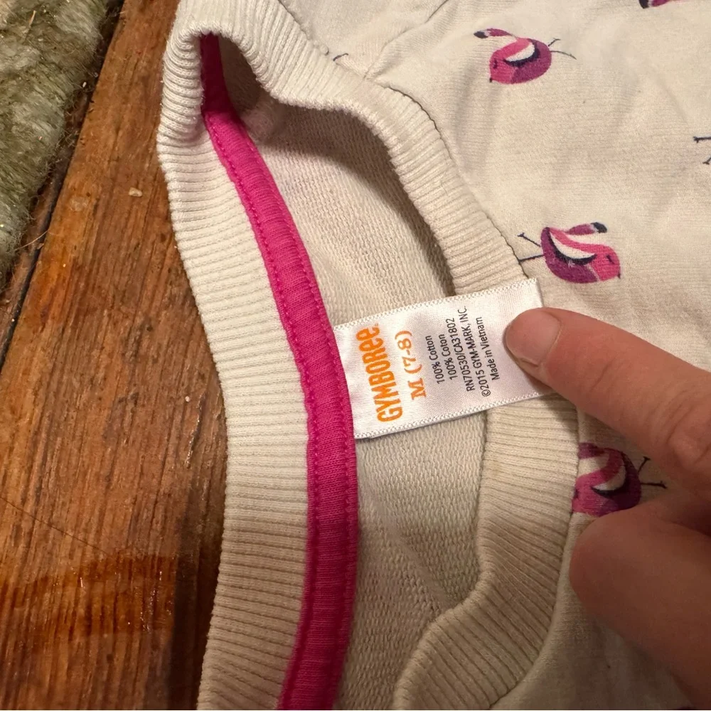 Gymboree Bird Print Sweatshirt girls 7-8